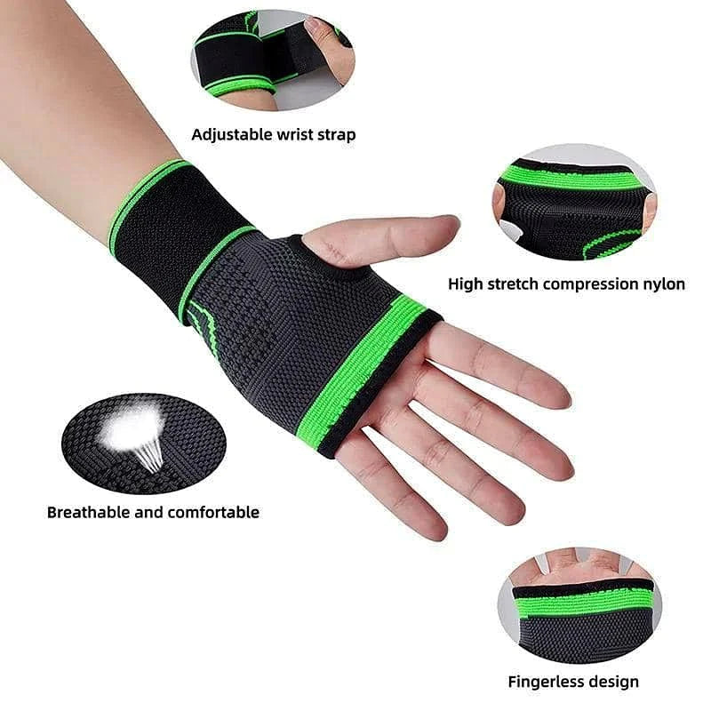 MUÑEQUERA DE COMPRESION PACK X 2 UNIDADES