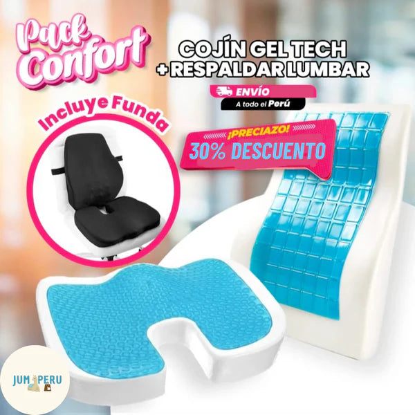 Asiento Cojin con Gel y Memory foam