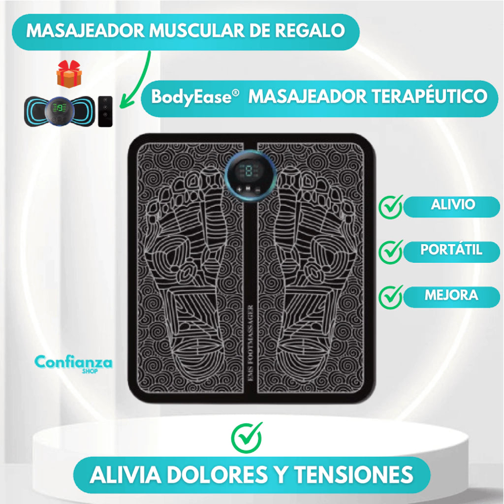 MASAJEADOR TERAPEUTICO DE PIES + MASAJEADOR MUSCULAR DE REGALO🎁