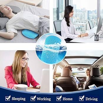 Almohada Ergonómica De Apoyo Lumbar Y Espalda Curva Cómoda.